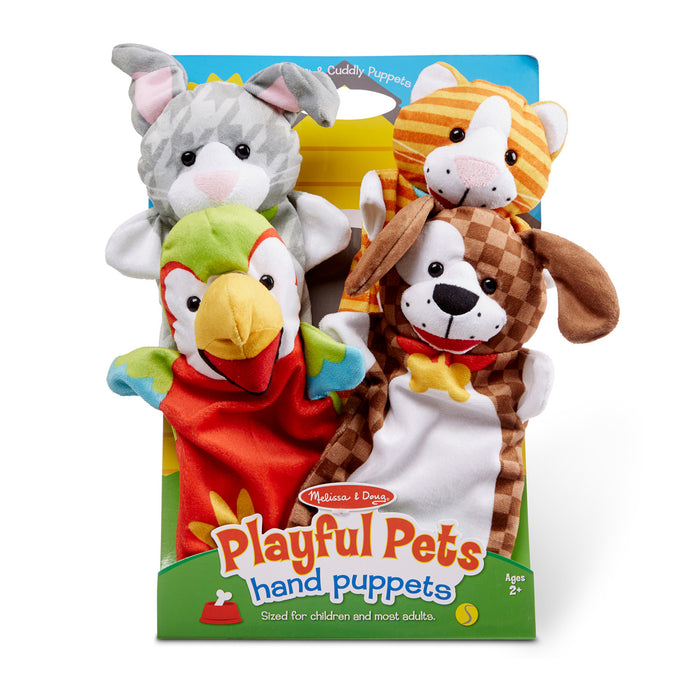 playfult pets hand puppets in package