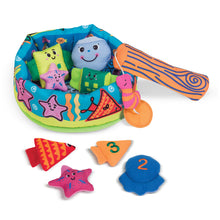 fish and count game with rod and sea creatures