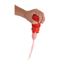 red holder and chalk using ball grip