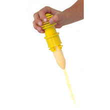 yellow holder and chalk using ball grip