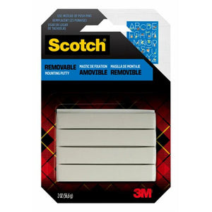 Scotch Restickable Double-Sided Adhesive Dots 7/8-inch x 7/8-inch Clear  18-Dots