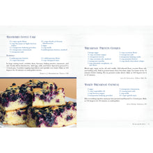 Wanda E. Brunstetter's Amish Friends Farmhouse Favorites Cookbook "Blueberry Coffee Cake" Recipe Sample Page