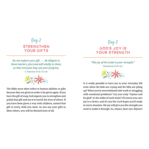 Daily Little Blessings for Women (Paperback Edition) Inside Sample