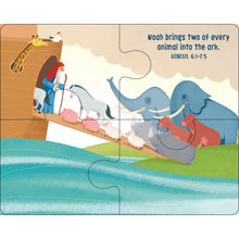 Bible Story Puzzle Play  "Noah brings two of every animal into the ark" puzzle