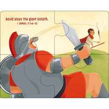 Bible Story Puzzle Play "David slays the giant Goliath" puzzle