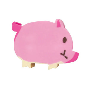 Cutie Creatures 10 Piece Topper Eraser Set pig