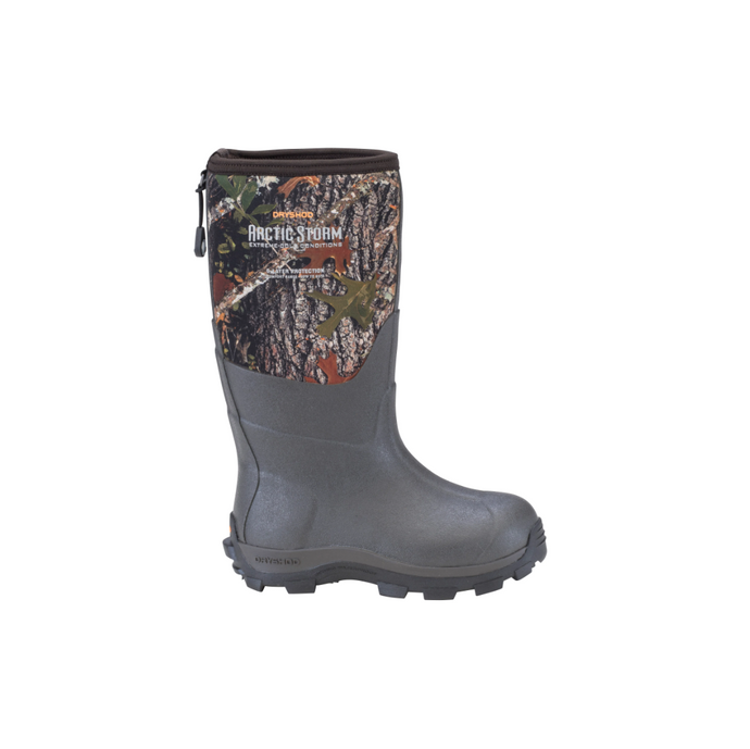 Dryshod Kids Arctic Storm Camo winter boot, side view