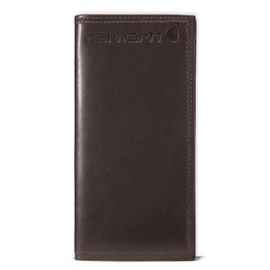 Dark brown leather wallet