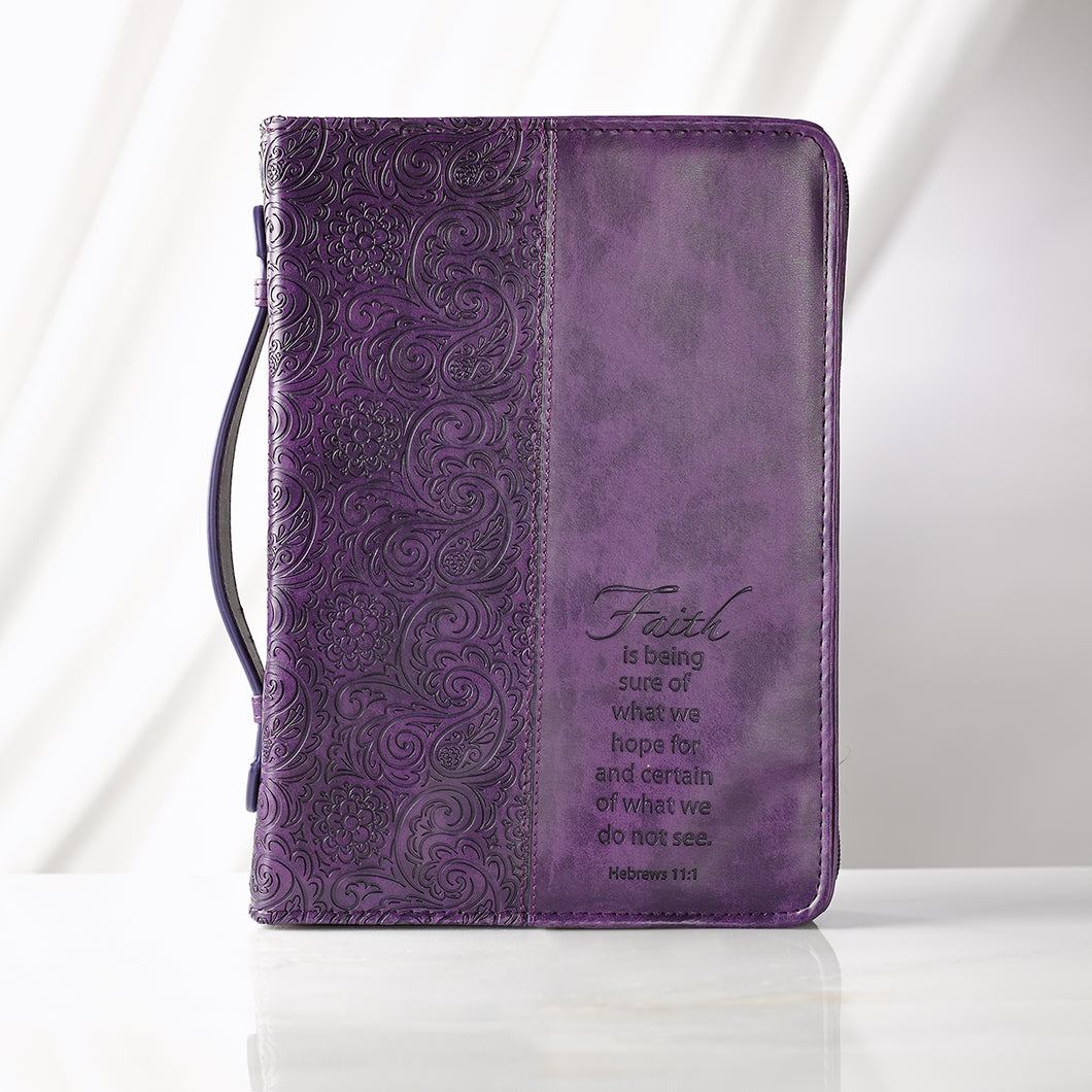 Faith Purple Bible Cover BBXL351