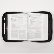 Black Faux Leather Organizer Bible Cover BBM456