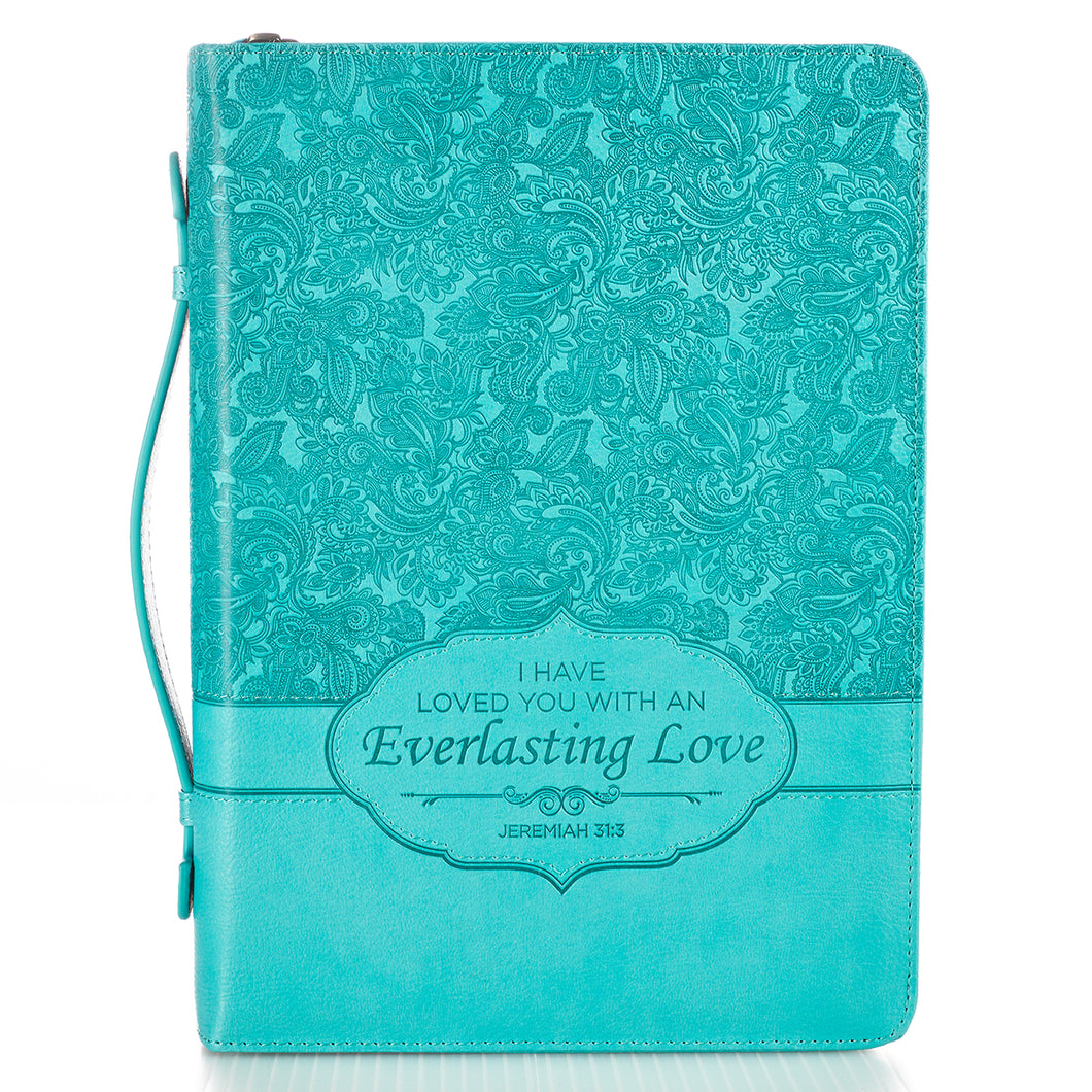 Everlasting Love Teal Bible Cover BBM588