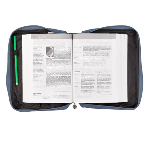Footprints Poly/Canvas Bible Cover BBM597