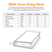 Bible Cover Sizing Chart
