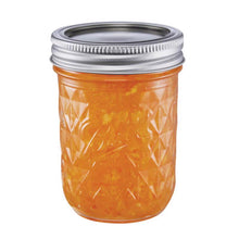 Ball 8 oz quilted crystal jelly jar with jam