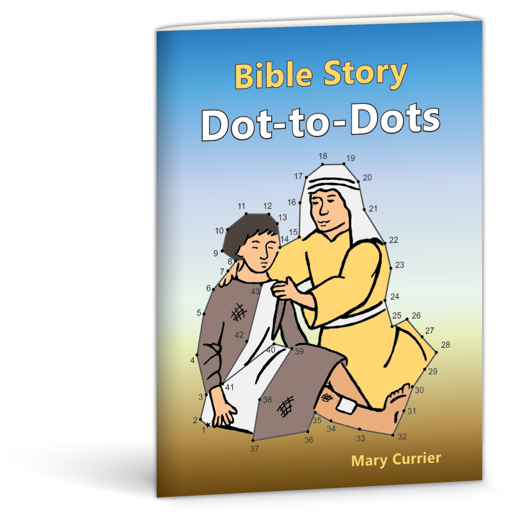 Bible Story Dot-to-Dots activity book by Mary Currier 9780878137664