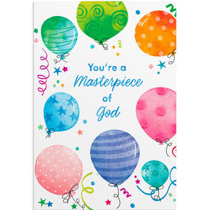 Birthday A Masterpiece of God 12 Boxed Cards J9175 card 1