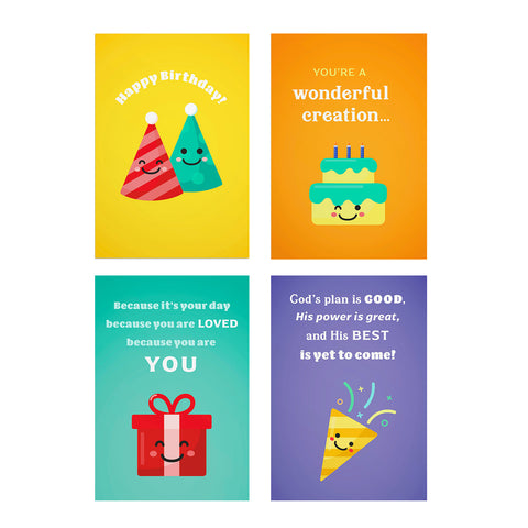Birthday Bold and Bright 12 Boxed Cards J9174