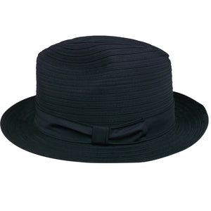 Boy's Center Dent Hat, black.