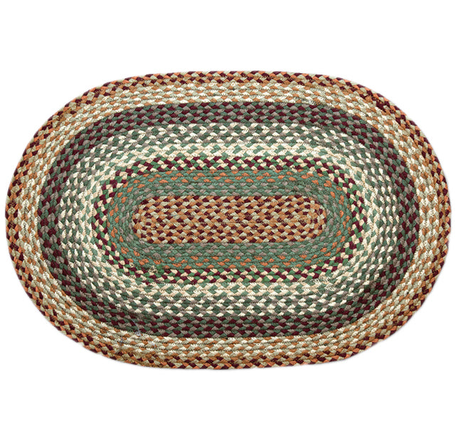 Capitol Earth Rugs Oval Cranberry & Buttermilk Rug Good's Store Online