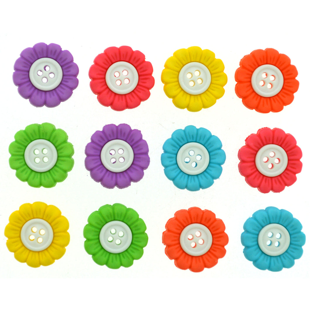 Spptty Cute Buttons,Small Buttons,200pcs Flower Buttons Colorful DIY Making  Plastic Glossy Decorative 1.3x1.3cm/0.5x0.5in Sewing Buttons For  Scrapbooking 