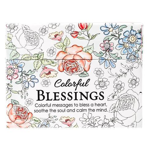 Colorful Blessings Coloring Cards CBX002