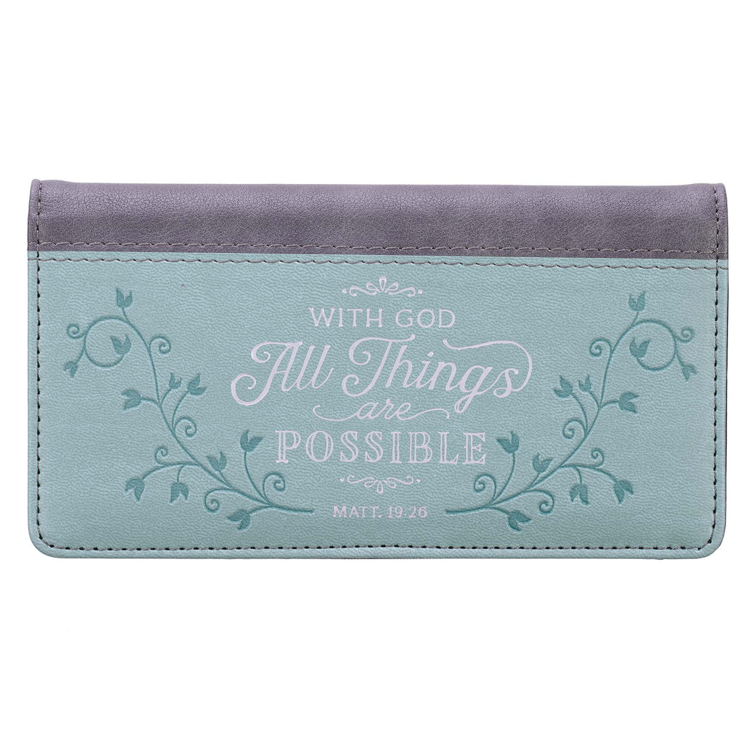 All Things are Possible Checkbook Cover CHB048