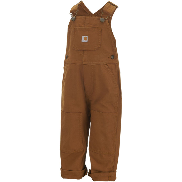 Carhartt bib overalls for toddlers, front.