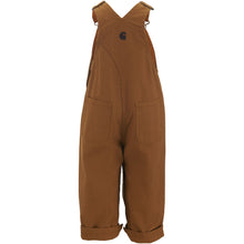 Carhartt bib overalls for babies and toddlers, back.
