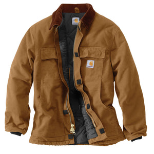 Carhartt Men's Brown Polyester Heated Vest (Large) in the Work