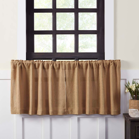 Tier curtains.