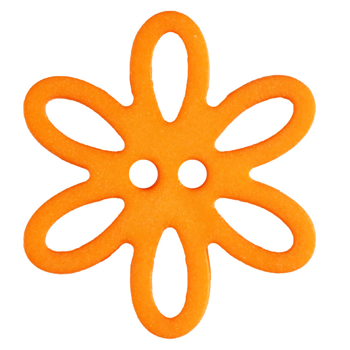 Orange Daisy Button