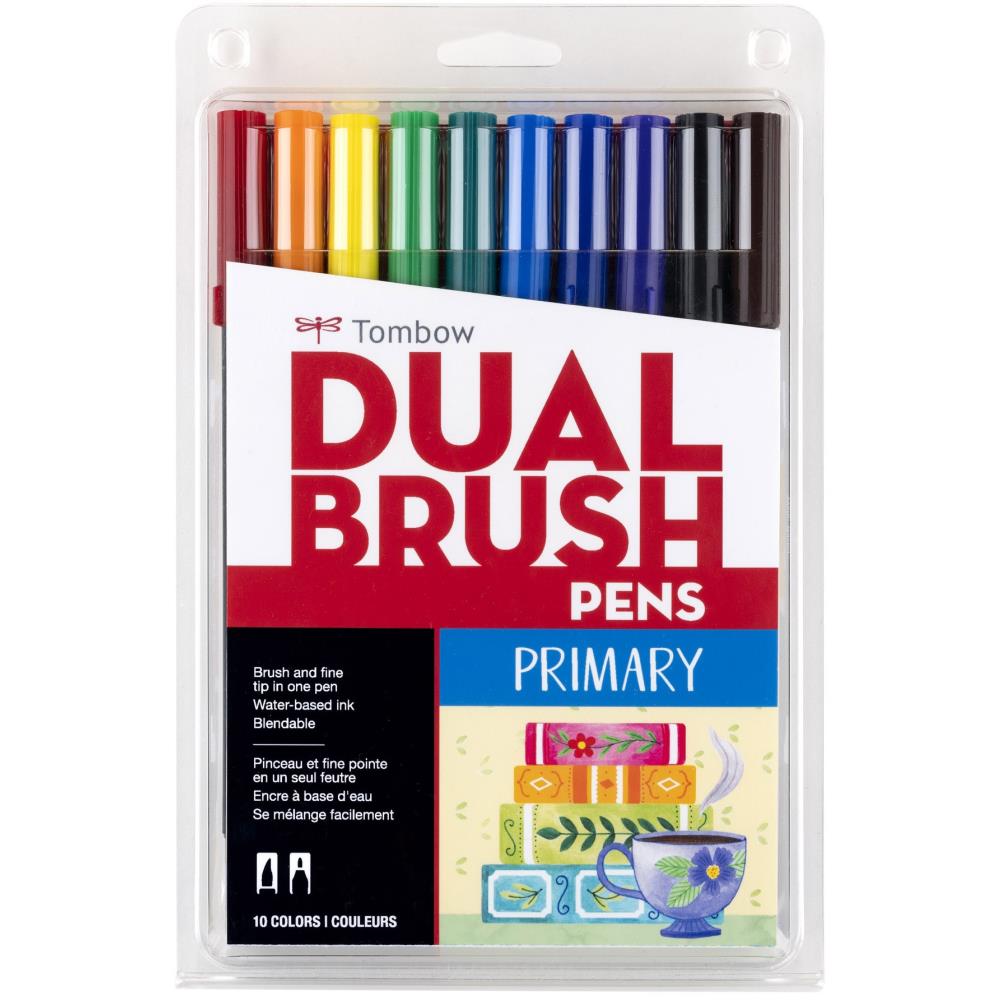 10-Pack Primary Dual Brush Pens DBP10-56167