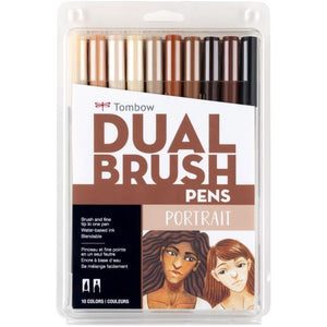 10-Pack Portrait Dual Brush Pens DBP10-56170
