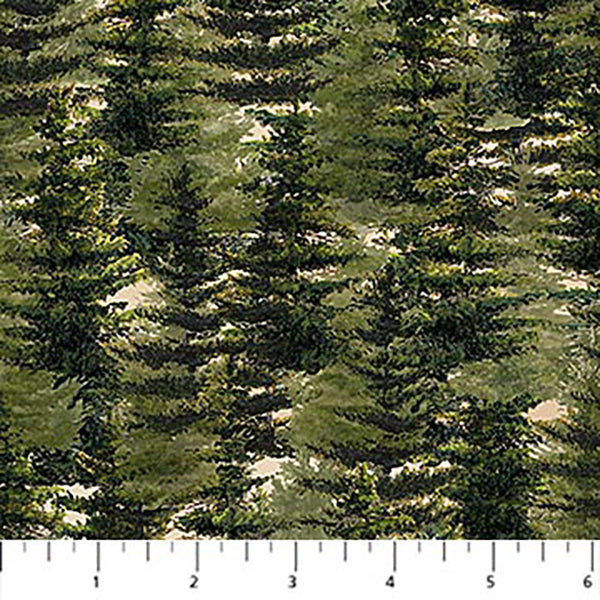 Cabin View Collection Trees Cotton Fabric Cabin View Collection Chickadees Cotton Fabric 