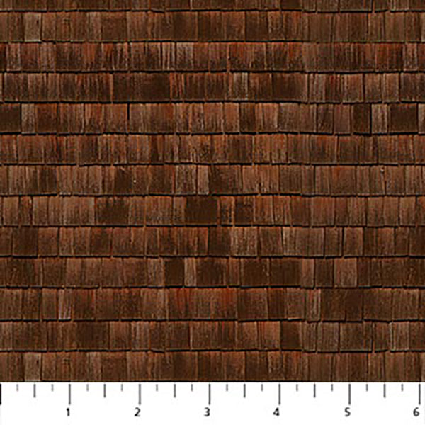 Cabin View Collection Shingles Cotton Fabric DP25123-34
