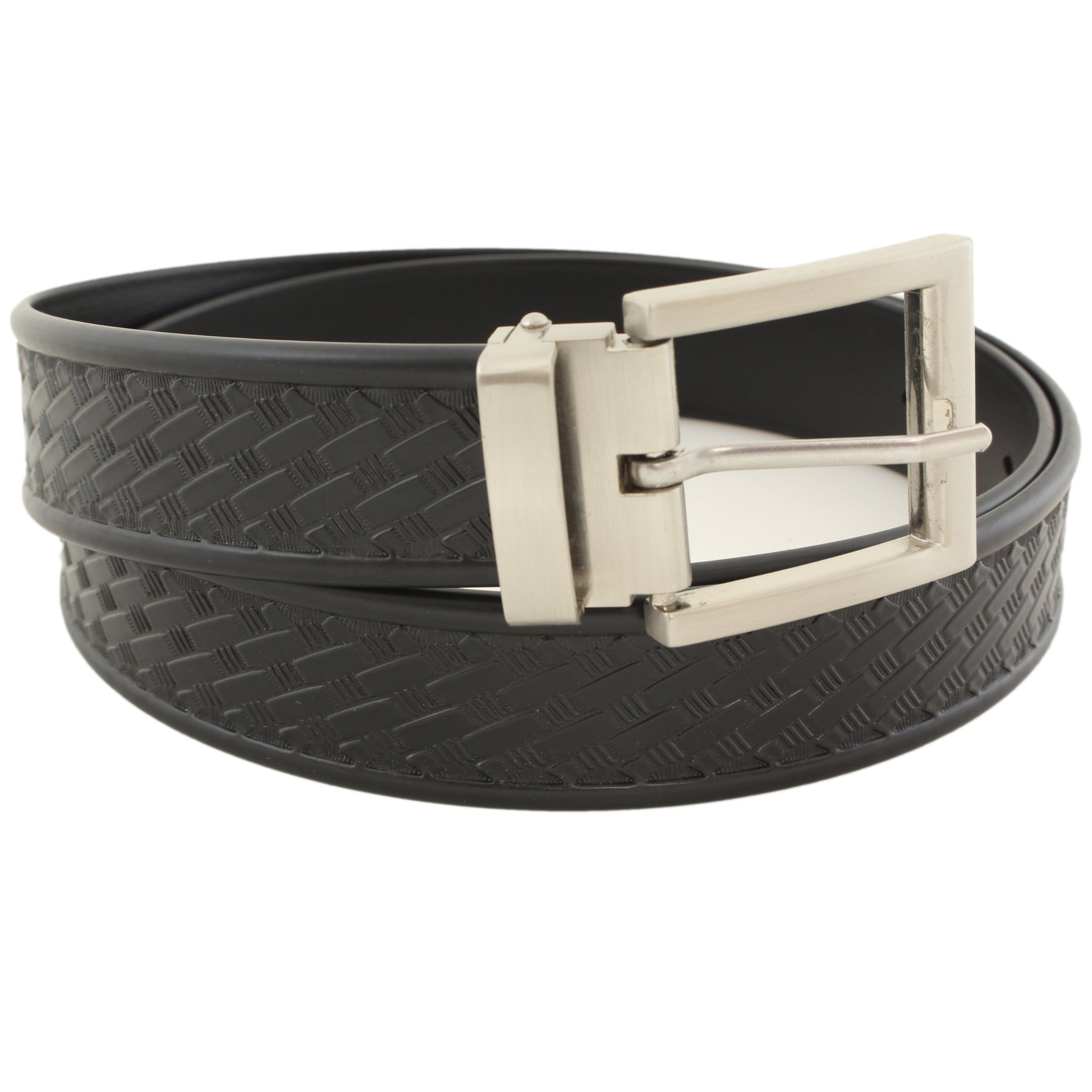 Diamond Supply Co Brilliant Leather Embossed Checker Belt (black