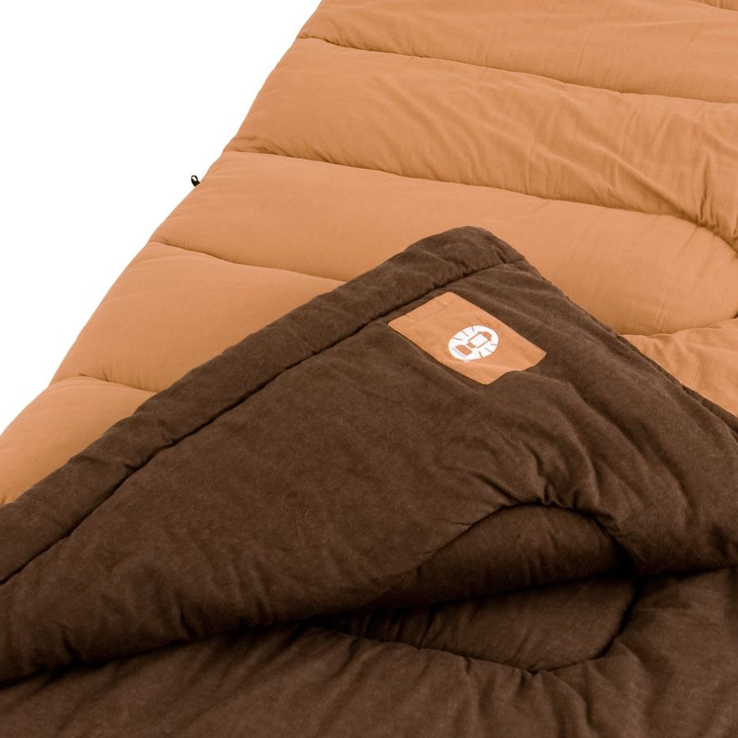 Dunnock Cold Weather Sleeping bag-Tan and Chocolate colored
