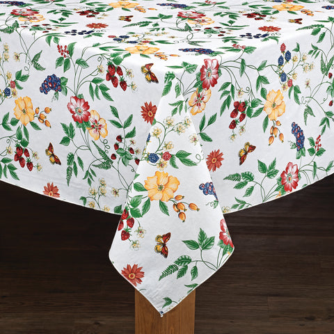 Enchanted Garden Vinyl Tablecloth