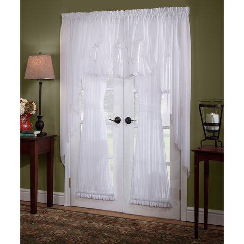 Sheer white curtains