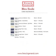 Bleu Etoile Pattern FG BR003 back