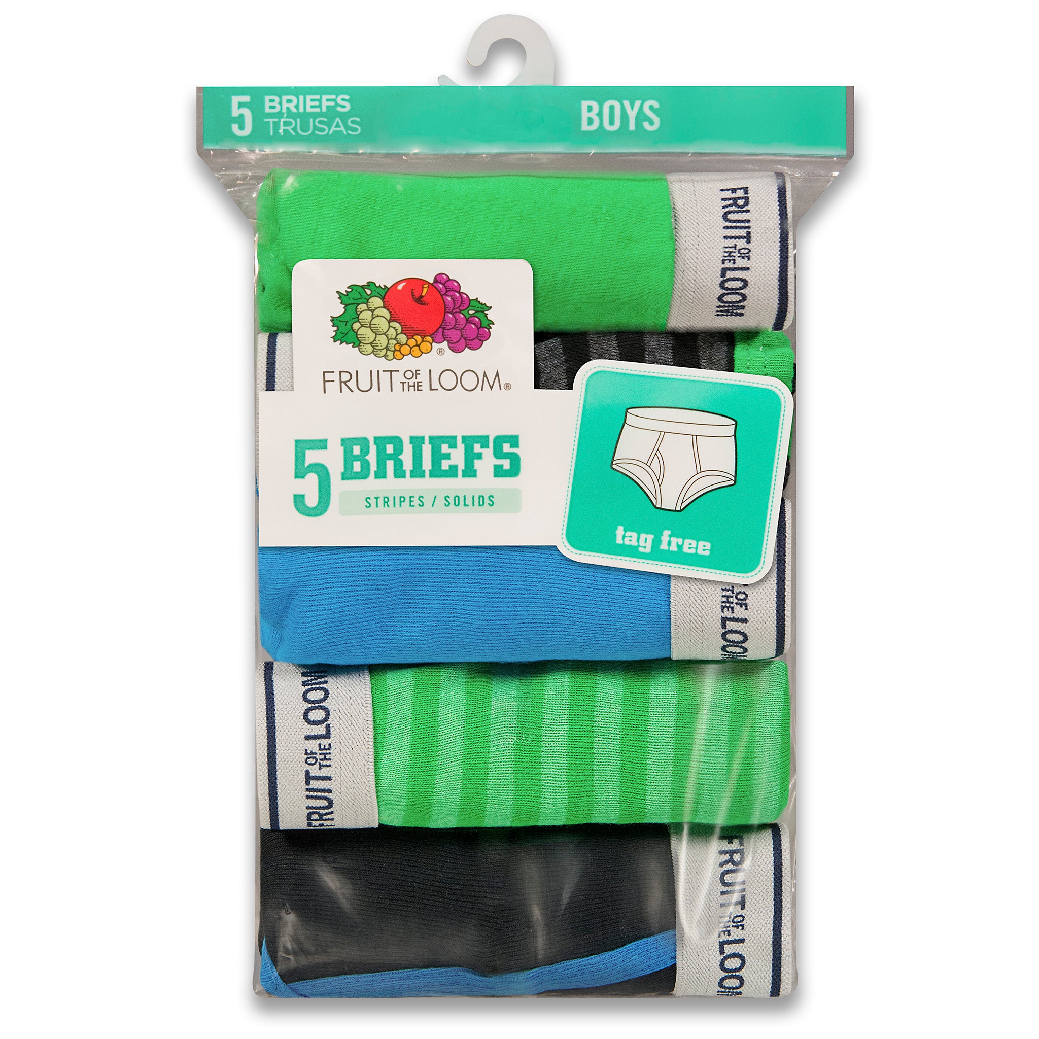 Fruit of the Loom 5-Pack Boys' Briefs 5P46BPS – Good's Store Online