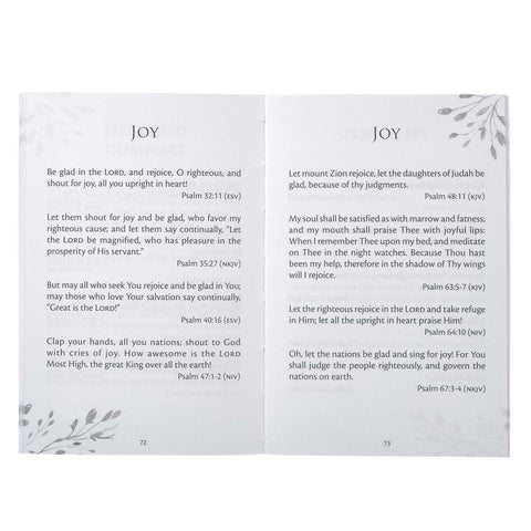 Psalms for Joyful Living Gift Book Inside Sample