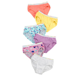 Fruit of the Loom Girl's Brief Underwear 6-Packs - Sizes 2T/3T - 16