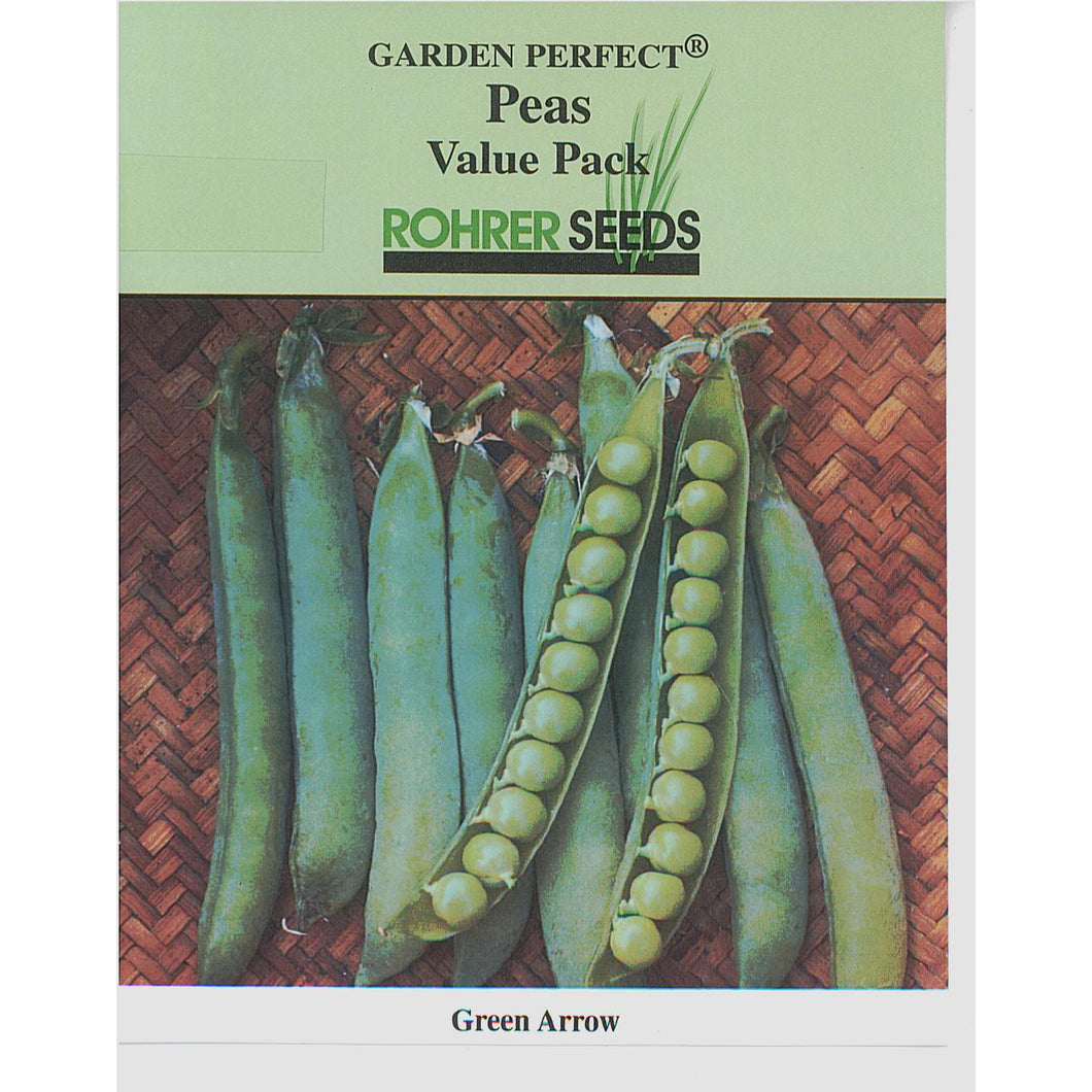 Rohrer Seeds Green Arrow Peas.