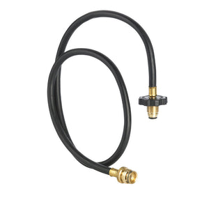 Black rubber 4-foot hose and adapter