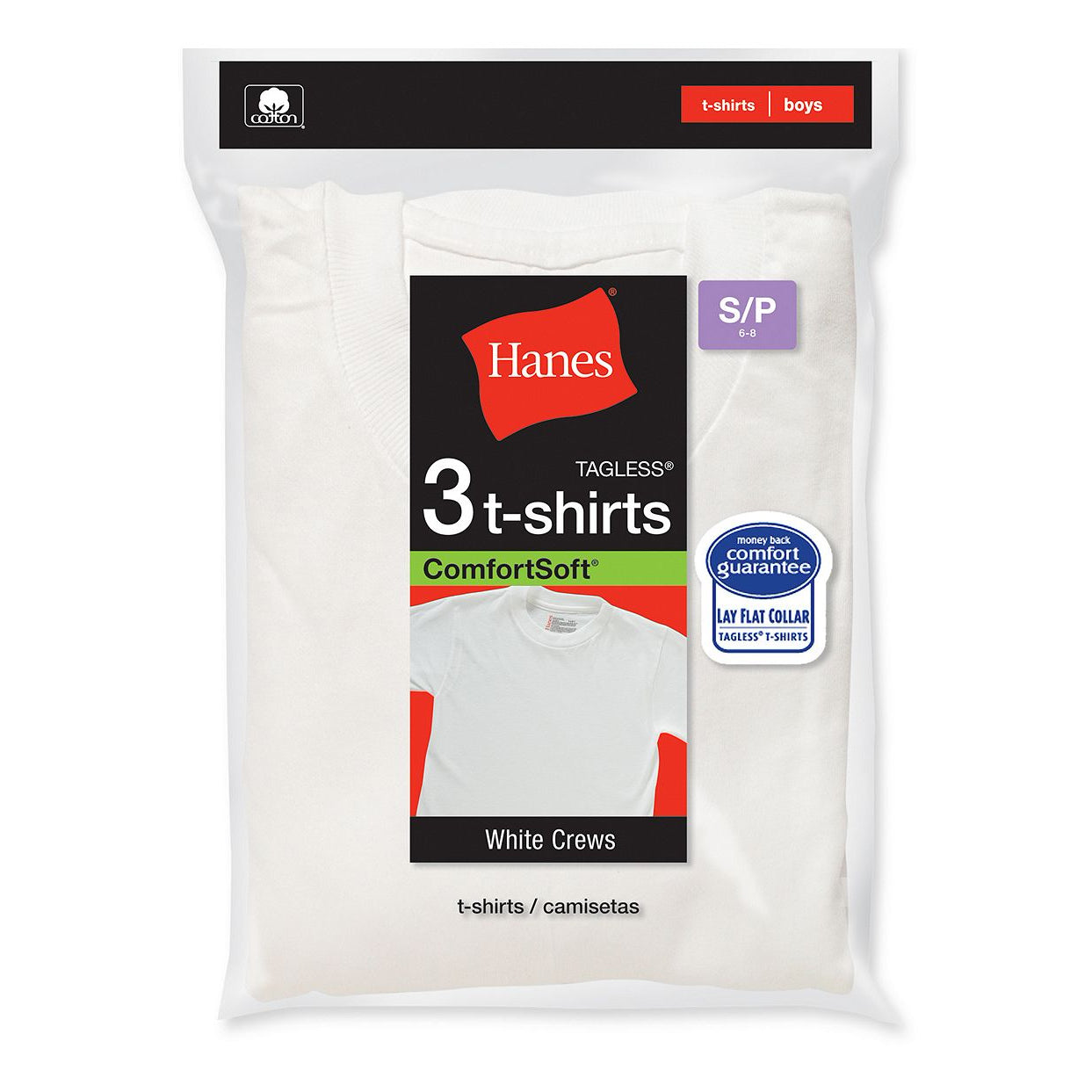 Hanes Boys White T Shirts 3-pack B2138 – Good's Store Online
