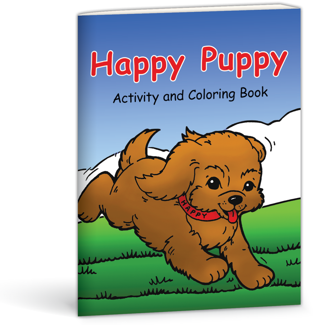Happy Puppy Activity and Coloring Book by Mary Currier 9780878137077