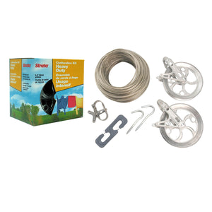 Heavy duty clothesline kit