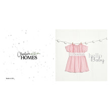 Inspirational Cards Hello Baby Girl pink dress
