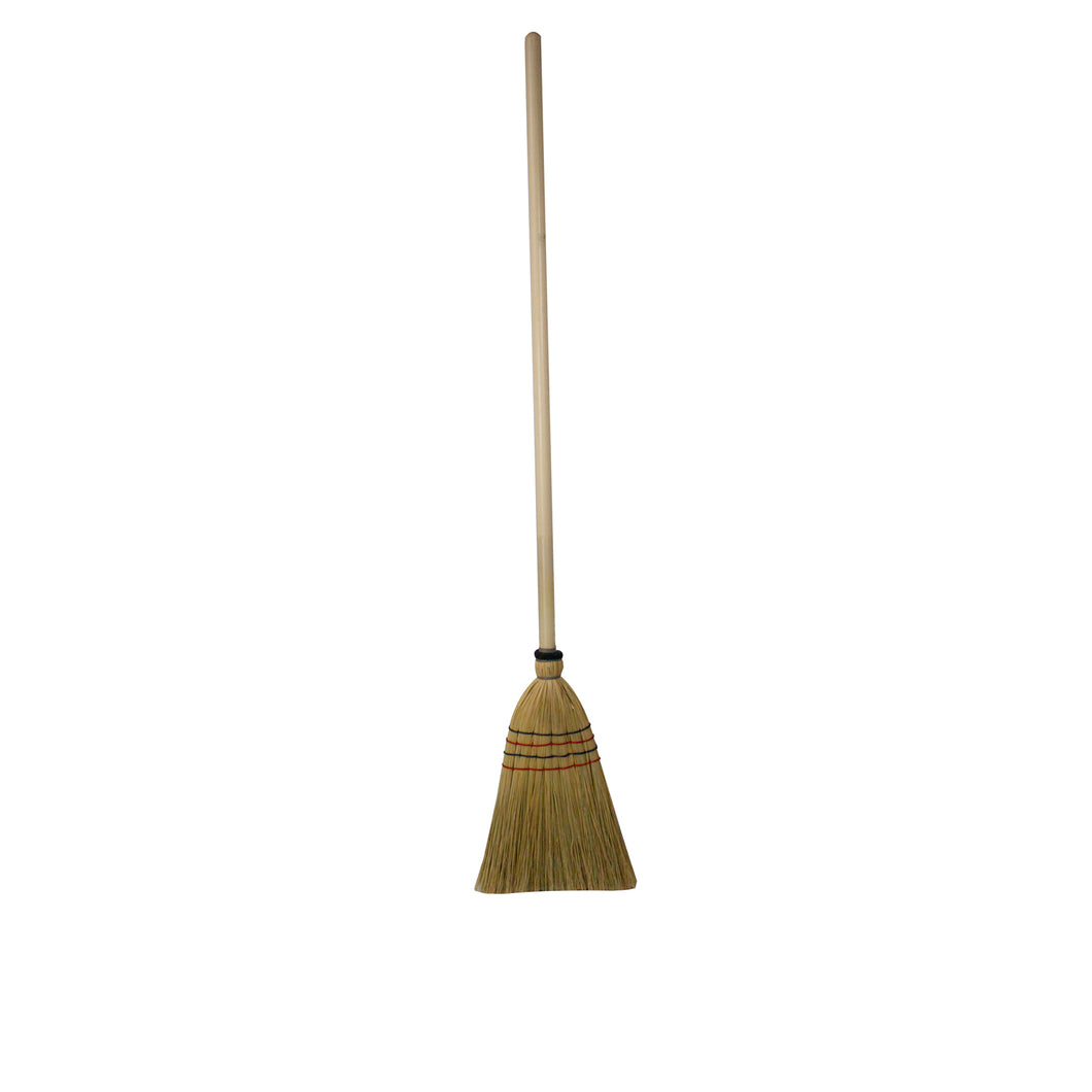standard corn broom
4 seams.